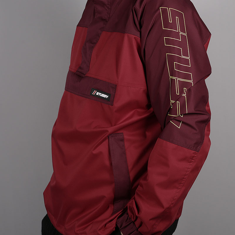 мужская бордовая куртка Stussy Alpine Pollover 115419-red - цена, описание, фото 2